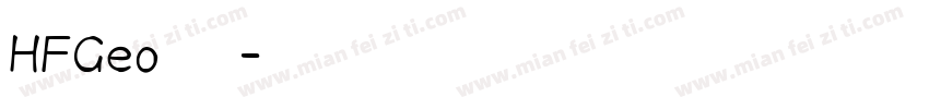 HFGeo 字体字体转换